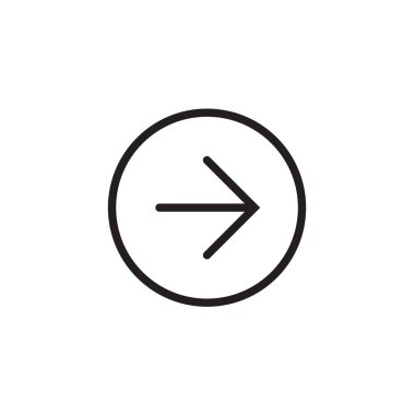 Sağ ok simgesi, vektör eps 10