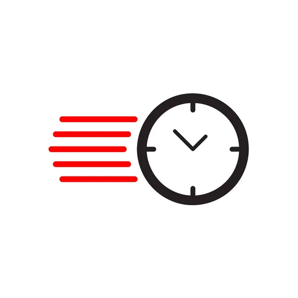 Icono Del Reloj Ilustración Vectorial Eps10 — Vector de stock