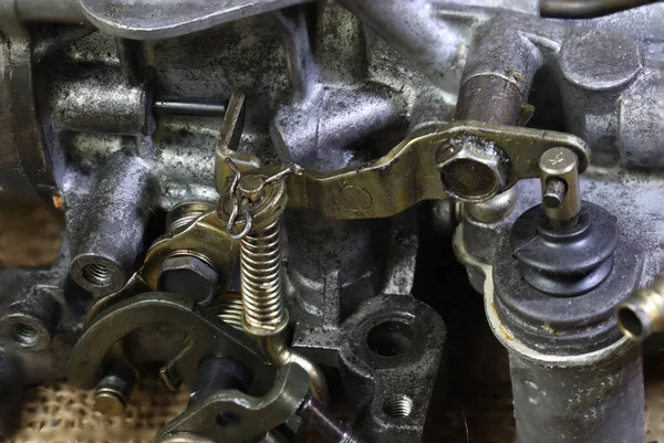 Macro Photos Engine Carburetor — Stock Photo, Image