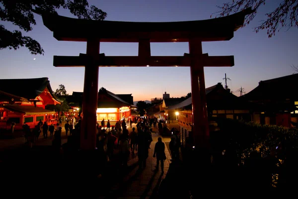 Fushimi Inari Taisha Santuario Principale Del Kami Inari Situato Fushimi — Foto Stock