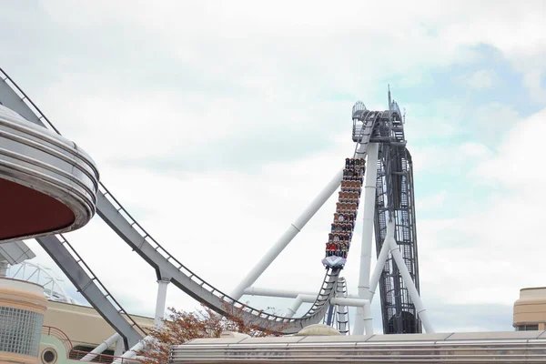 Osaka Japonya Daki Universal Stüdyo Daki Lunapark Treninin Manzarası — Stok fotoğraf