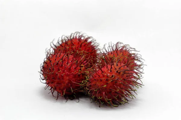 Tropical Peludo Como Frutas Chamada Rambutan — Fotografia de Stock