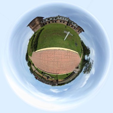 Kellie Şatosu, Perak Malezya 360 derece dünya dairesi fotoğraf tasarımı                                                 