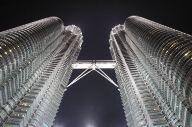 Malaysia iconic building, the Kuala Lumpur Convention Center KLCC. Tallest and majestic. clipart