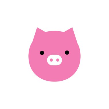 domuz maske simgesi. vektör çizim