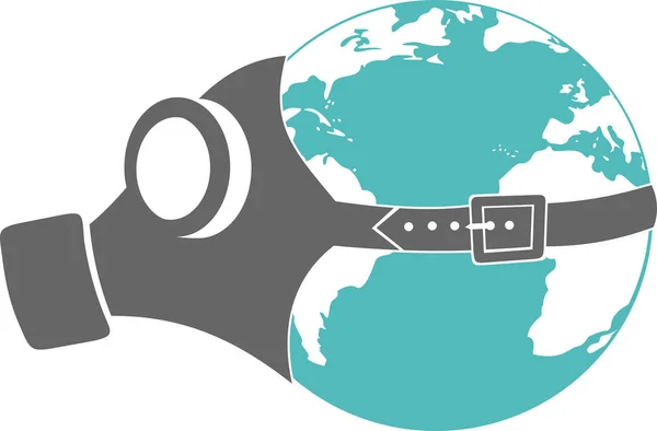 Gaz maskesi ile dünya küre