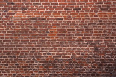 Ev yapımı için kullanılan rustik tuğla duvar