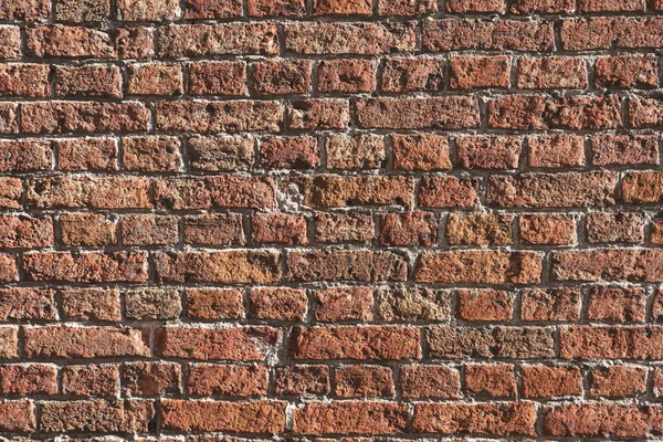 Rustic Red Brick Wall Used House Construction — Stock Photo, Image