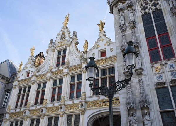 Detalle Una Típica Casa Antigua Brujas Bélgica —  Fotos de Stock