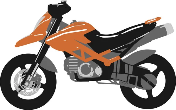 Turuncu, gri ve siyah motosiklet