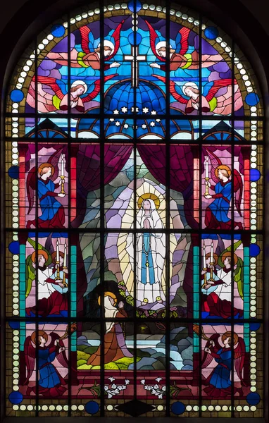 Stained Glass Window Church Chaville France — Stock Photo, Image