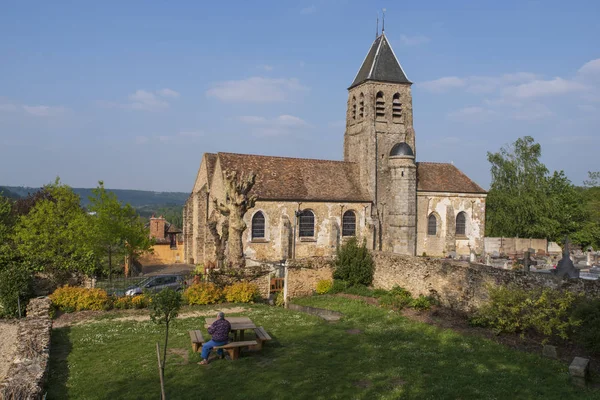 Εκκλησία Του 11Th Αιώνα Στο Gometz Chtel Γύρω Από Παρίσι — Φωτογραφία Αρχείου