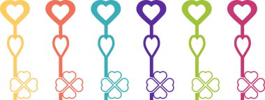 Kalp şeklindeki anahtar simgesi