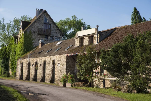 Detal Starego Domu Dolinie Chevreuse Pobliżu Paryża Francji — Zdjęcie stockowe