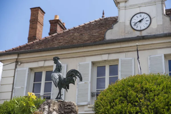 Statue Coq Devant Hôtel Ville France — Photo