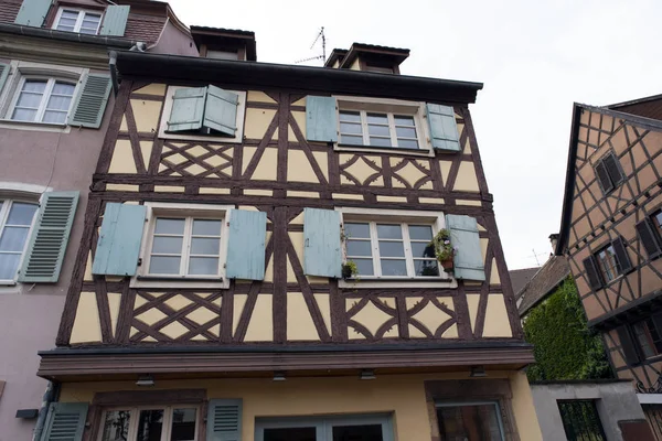 Arkitektur Typiska Alsace Hus Colmar — Stockfoto