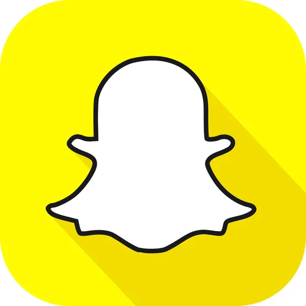 Snapchat App Symbol Für Mobiltelefone — Stockvektor