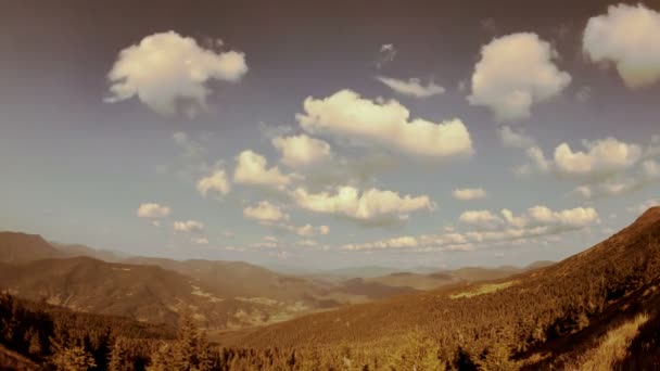 Εναέρια άποψη time lapse των ορεινών νεφών — Αρχείο Βίντεο