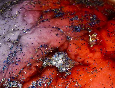 Galaxy bulutlar ve Glitter soyut Sci-Fi arka plan