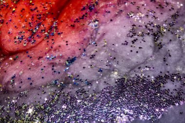 Galaxy bulutlar ve Glitter soyut Sci-Fi arka plan