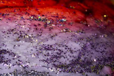 Galaxy bulutlar ve Glitter soyut Sci-Fi arka plan