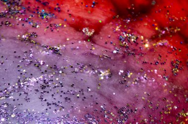 Galaxy bulutlar ve Glitter soyut Sci-Fi arka plan