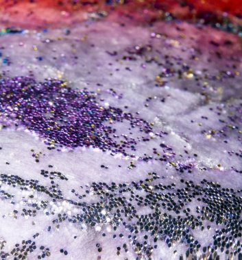 Galaxy bulutlar ve Glitter soyut Sci-Fi arka plan