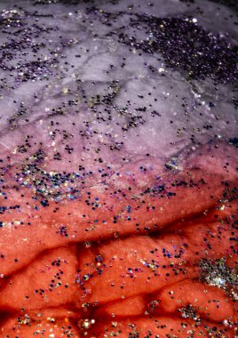 Galaxy bulutlar ve Glitter soyut Sci-Fi arka plan