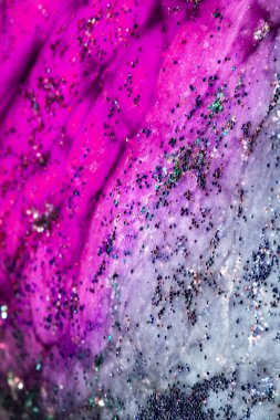 Galaxy bulutlar ve Glitter soyut Sci-Fi arka plan