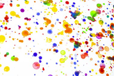 Suluboya renkli boya Drips Splatters ve arka plan için noktalar