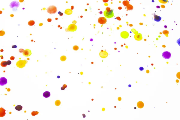 Watercolour Coloured Paint Drips Splatters Spots Background — Stock Photo, Image