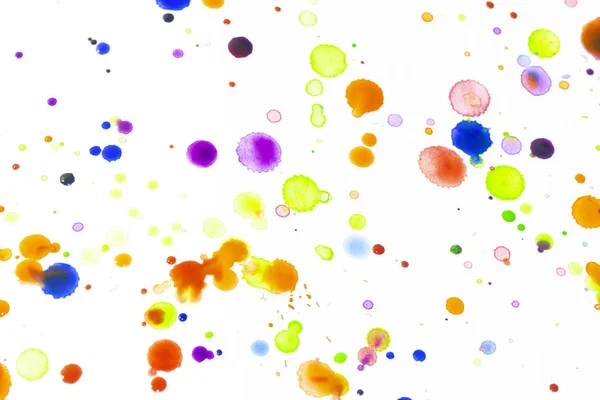 Pintura Color Acuarela Gotas Salpicaduras Manchas Para Fondo — Foto de Stock
