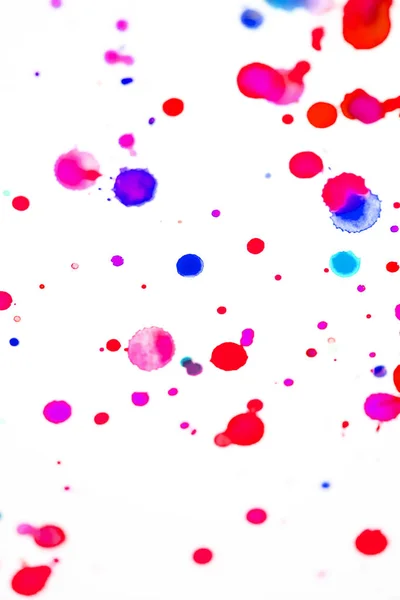 Watercolour Coloured Paint Drips Splatters and spots for Background