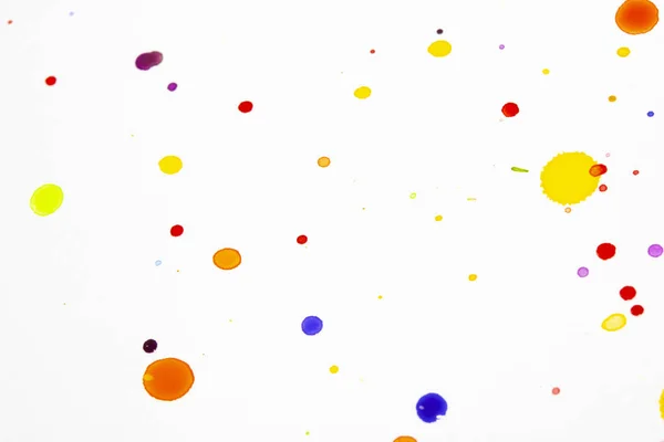 Watercolour Coloured Paint Drips Splatters and spots for Background