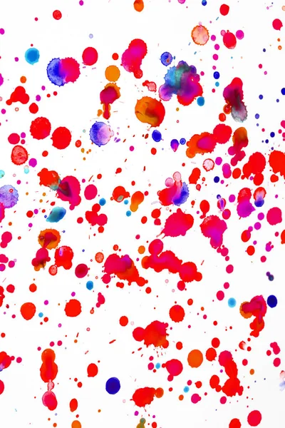 Watercolour Coloured Paint Drips Splatters and spots for Background