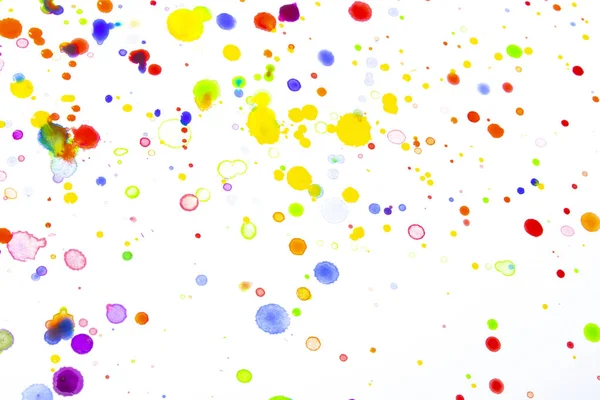 Ακουαρέλα Χρώματα Splatters Σταλαγματιές Χρωμάτων Και Σποτ Για Φόντο — Φωτογραφία Αρχείου