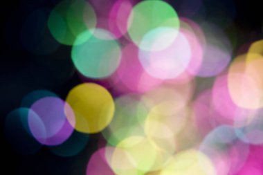 Glitter Bokeh konfeti siyah arka plan üzerine