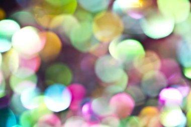 Glitter Bokeh konfeti siyah arka plan üzerine