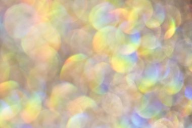 Güzel kabarcık Bokeh holografik arka plan