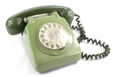 Retro çevirmeli ağ telefon eski moda