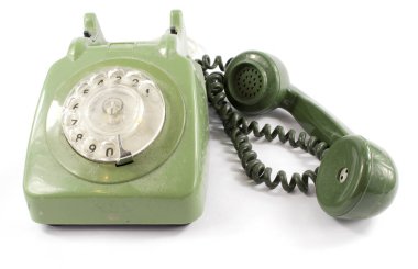 Retro çevirmeli ağ telefon eski moda