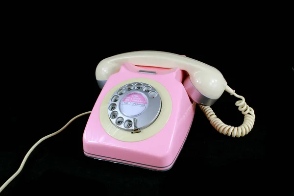 Starym Stylu Retro Dial Telefon — Zdjęcie stockowe