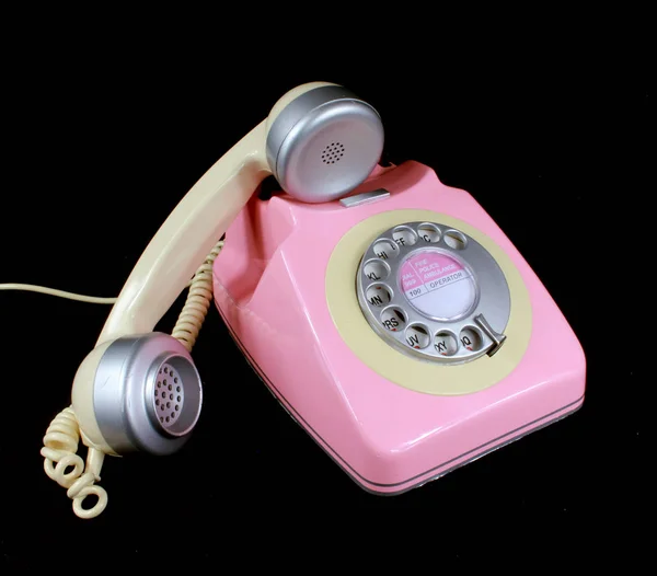 Régi Vágású Retro Dial Telefon — Stock Fotó