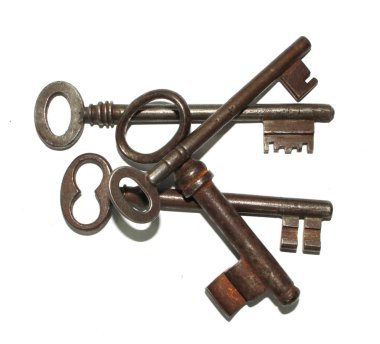 Vintage antik Metal anahtarlar 