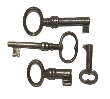 Vintage antik Metal anahtarlar 