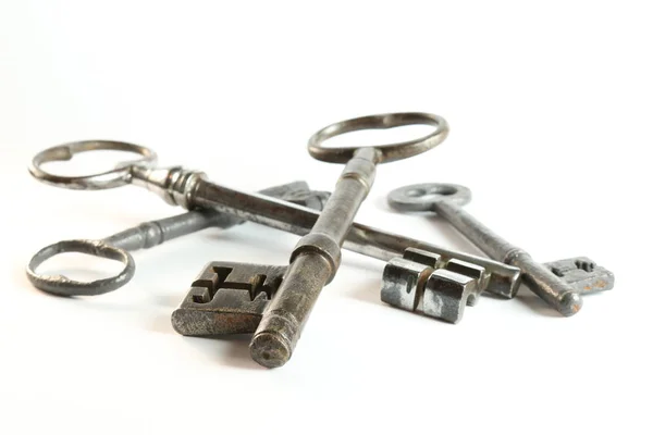 Vintage Antik Metal Anahtarlar — Stok fotoğraf