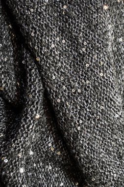 Gri parlak kumaş yakın kadar arka plan