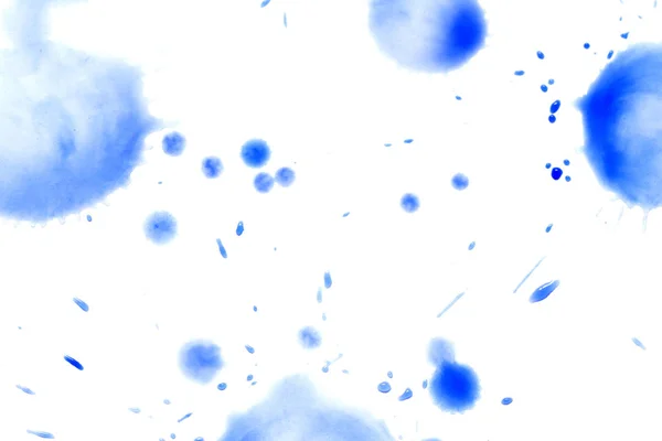Синя Фарба Заплітається Білому Тлі — стокове фото
