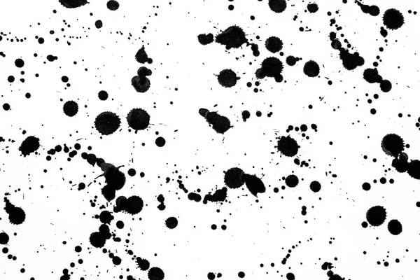 Black and White Ink Splatters and Spill for background