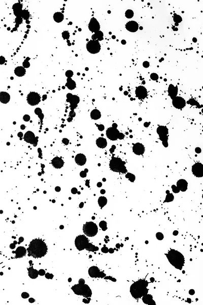 Μαύρο Και Λευκό Μελάνι Splatters Και Διαρροών Για Φόντο — Φωτογραφία Αρχείου